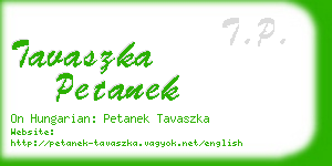 tavaszka petanek business card